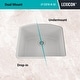 preview thumbnail 7 of 5, 23 Inch Lexicon Platinum Quartz Composite Drop-in Undermount D-Shaped Single Bowl Galaxy White Kitchen Sink LP-2321D-W-SO