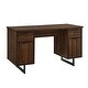 preview thumbnail 9 of 11, Middlebrook 54-Inch Executive Storage Desk - Dark Walnut