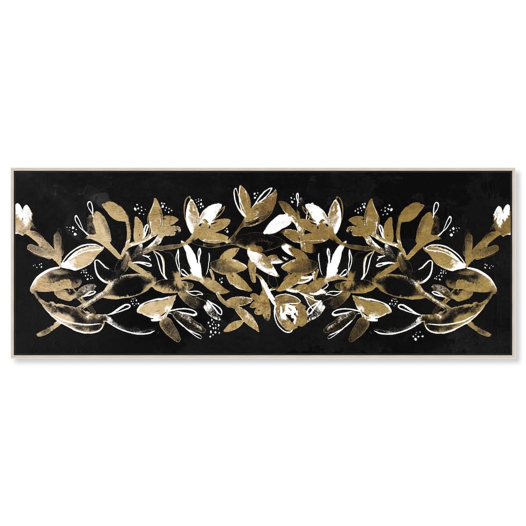 Flora Luxe Panoramic Canvas by Art Remedy