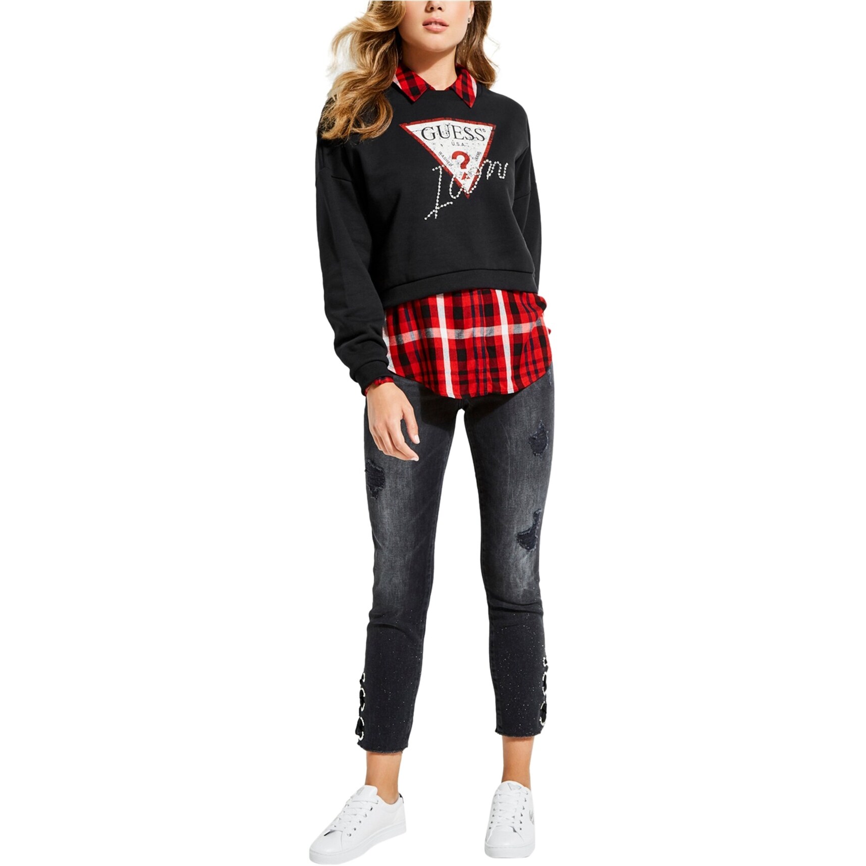 womens guess sweatshirt