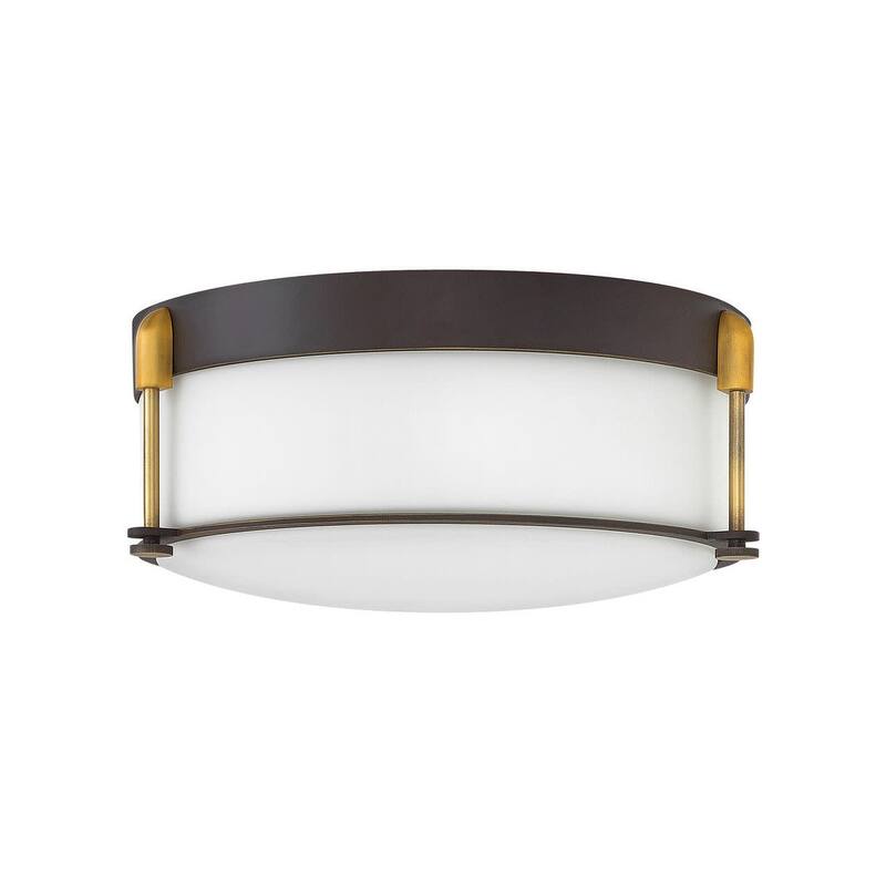 Hinkley Lighting Colbin 3 Light 16-1/2" Wide Flush Mount Ceiling - Oil Rubbed Bronze