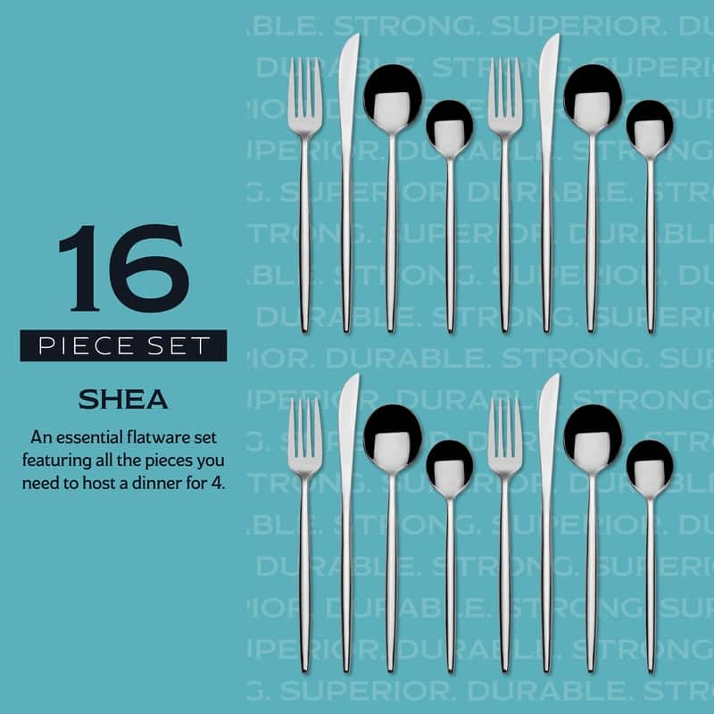 Towle Living Forged Shea 16-Piece Flatware Set