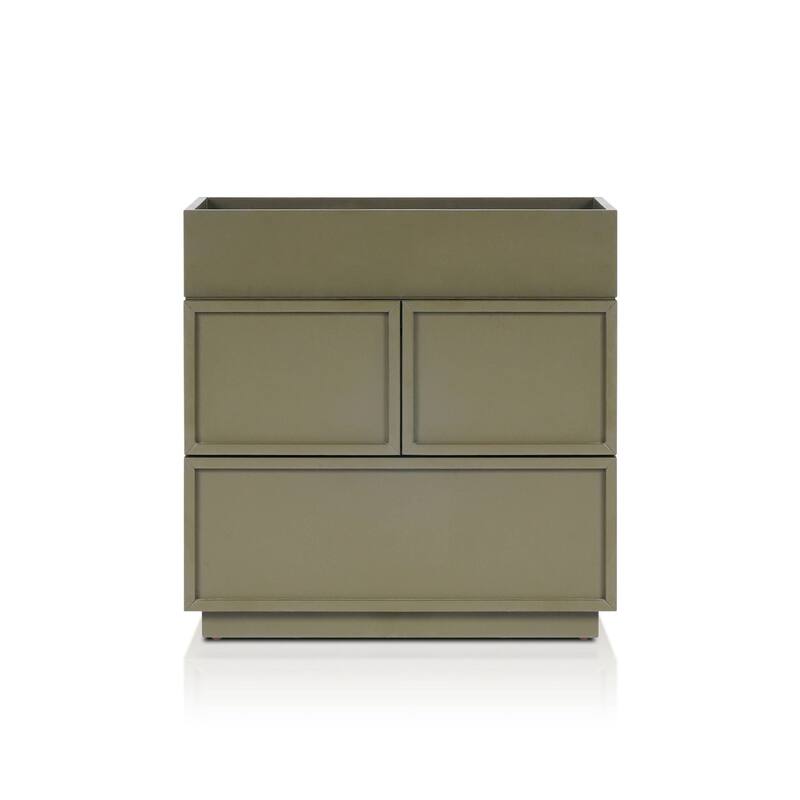 Origins by Alpine Luca Nightstand, Olive Green