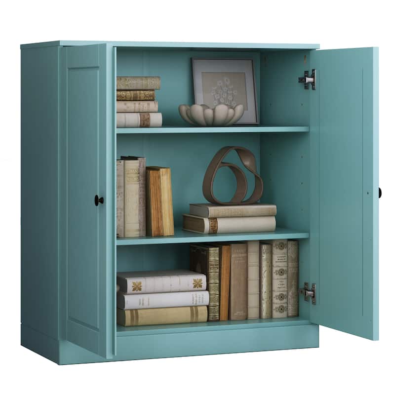100% Solid Wood 3-shelf Bookcase with Optional Doors by Palace Imports