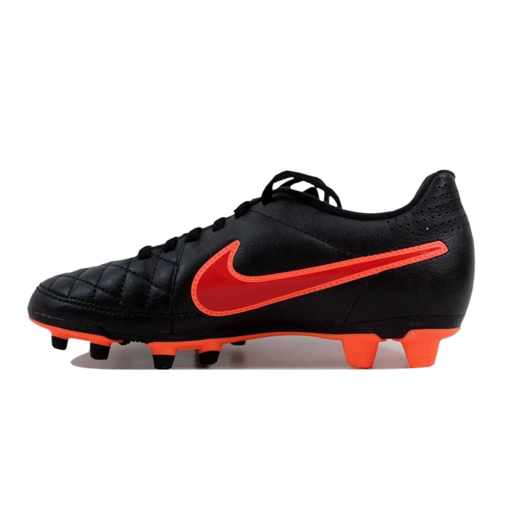 Shop Nike Women S Tiempo Rio Ii Fg Black Black Action Red Bright