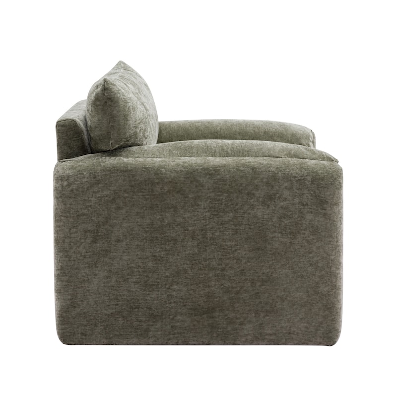 38.6'' W Chenille Oversized Armchair