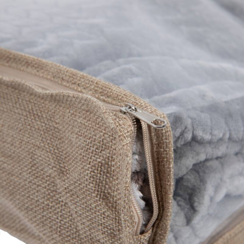 Household Essentials Zippered Sweater Storage Bags with Clear Vision Panel - 16.0"L x 13.3"W x 4.0"H