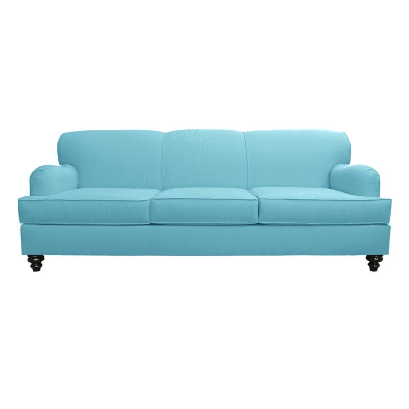 Alice Tradtional Roll Arm Sofa - Blue