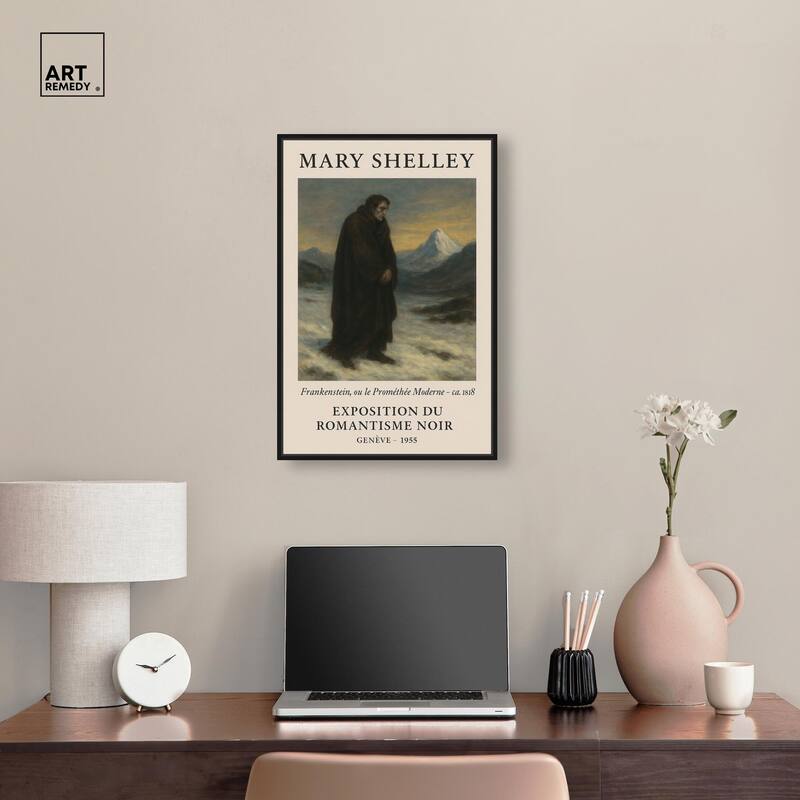 Mary Shelley Canvas by Art Remedy