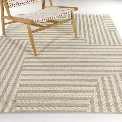 Pessoa Modern Striped Area Rug