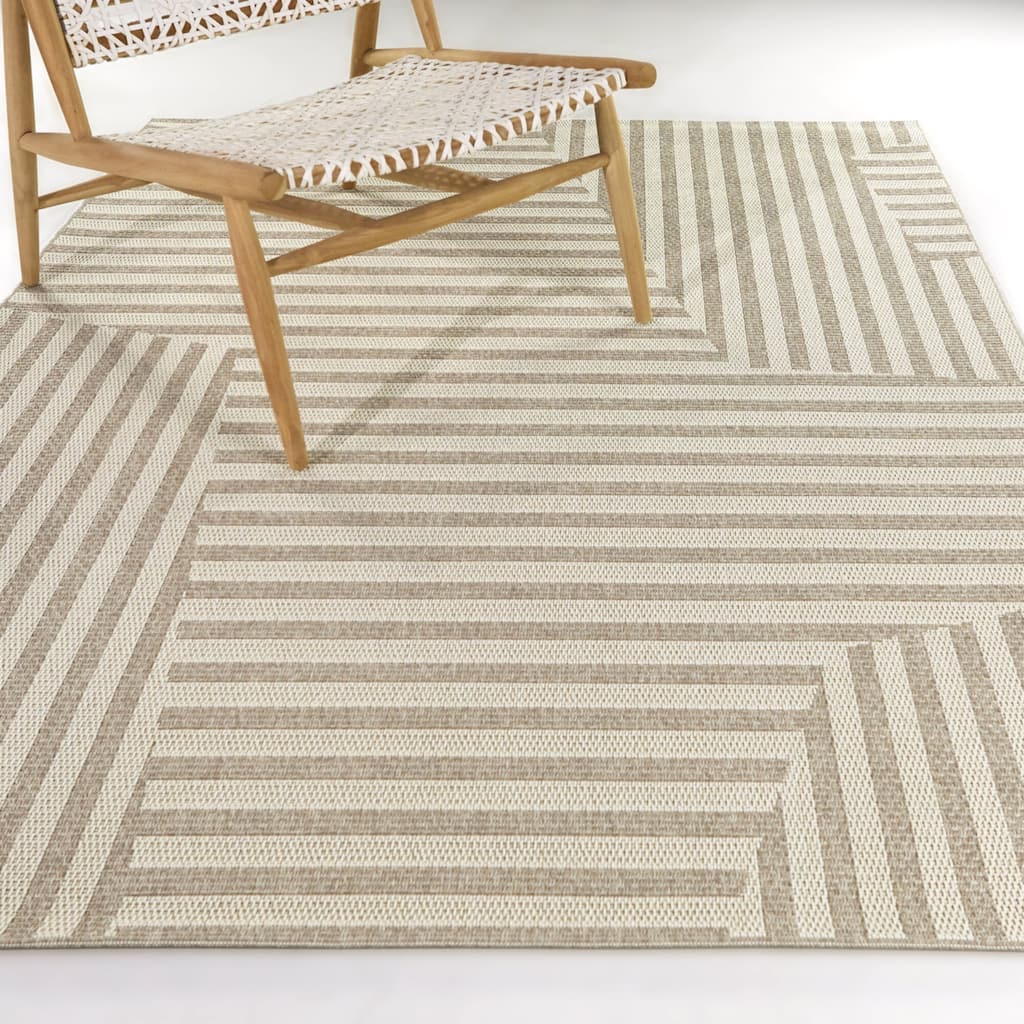 Pessoa Modern Striped Area Rug