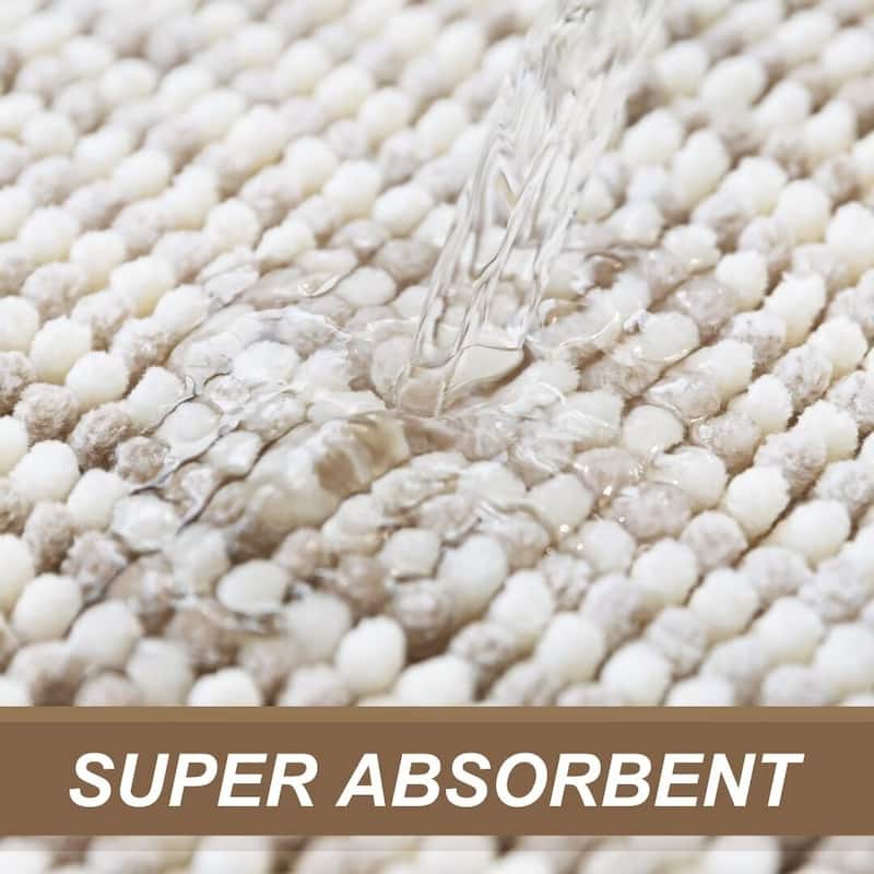 Ombre Chenille Non-Slip Bath Rug