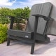 preview thumbnail 24 of 22, Patio HDPE Board Folding Adirondack Chair With Cup Holder