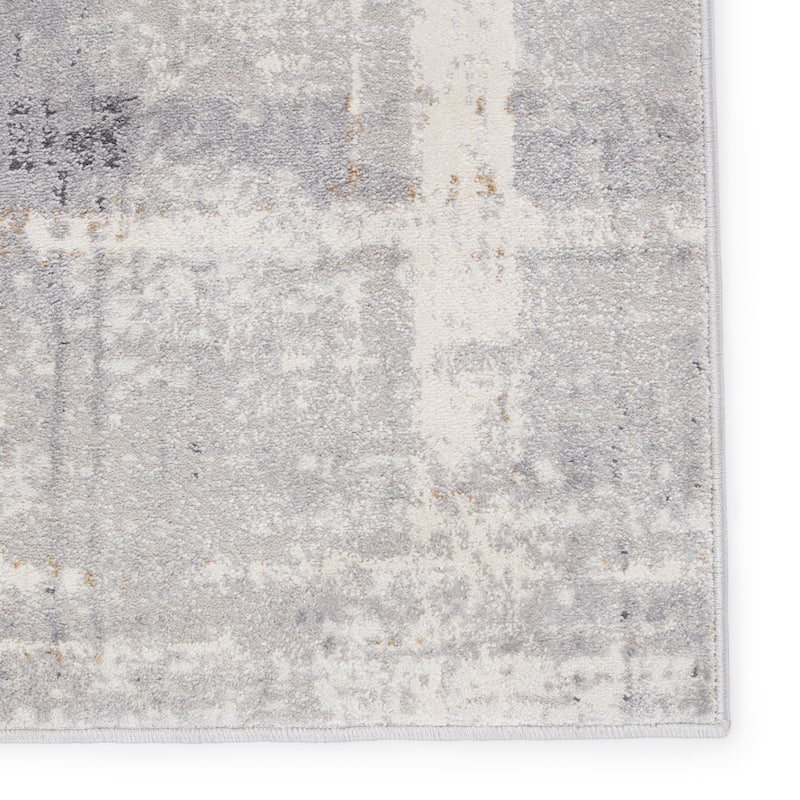 Lavato Abstract Light Gray/ Cream Area Rug