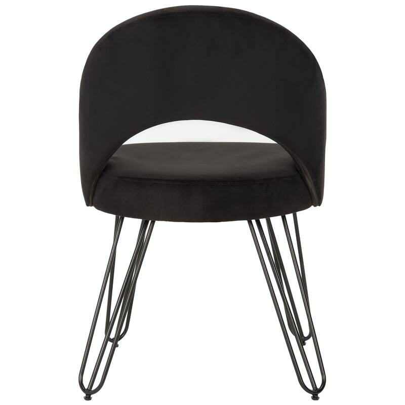 SAFAVIEH Ronna Velvet Retro Navy Side Chair (Set of 2) - 21Wx24Dx32H