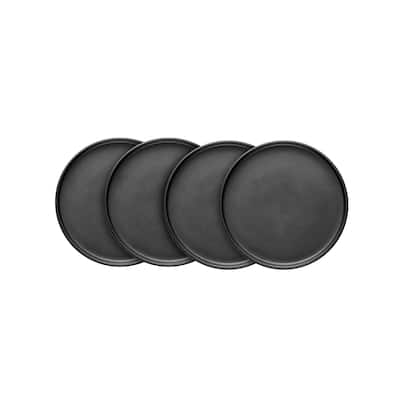 Stone Lain Stoneware Round Salad Plates Set Of 4, Coupe Matte