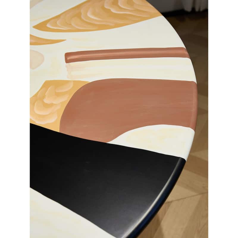 Hand-painted Artistic 47'' Round Dining Table