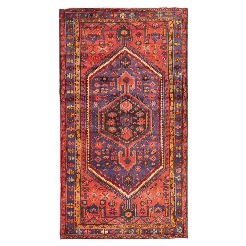 ECARPETGALLERY Hand-knotted Andelz Light Red Wool Rug - 4'5 x 7'11