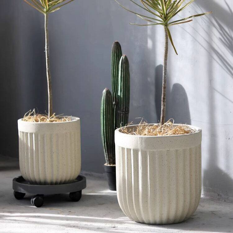 Nordic Vertical Stripe Flower Pot