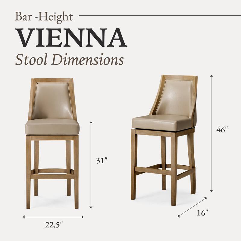 Maven Lane Vienna Swivel Kitchen Stool