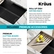 preview thumbnail 37 of 122, KRAUS Bellucci Workstation Undermount Granite Composite Kitchen Sink