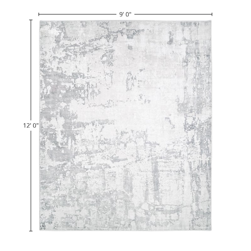 Overton Handmade Modern Contemporary Abstract Area Rug