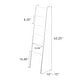 preview thumbnail 19 of 17, Yamazaki Home Leaning Storage Ladder - Two Styles, Steel, Ladder, Holds 13.2 lbs - L 9.45 x W 17.72 x H 62.99 inches