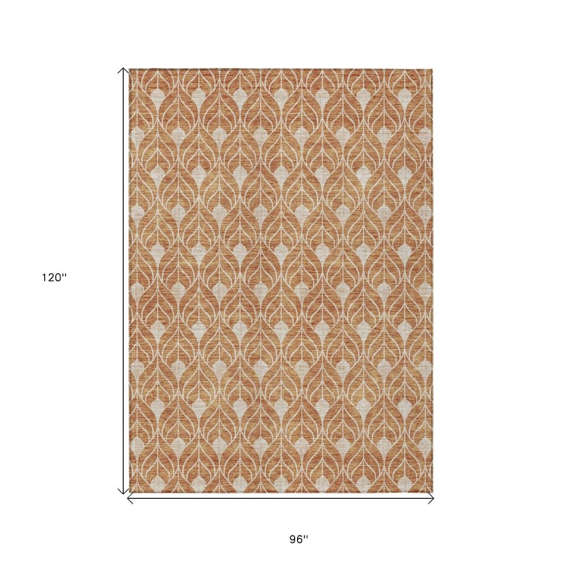 HomeRoots Geometric Transitional Rectangle Outdoor Rug
