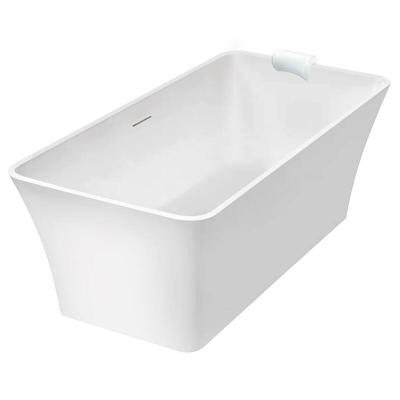 Transolid K-AFTL6730-M31 Lily Grande 67" Free Standing Acrylic Soaking - White