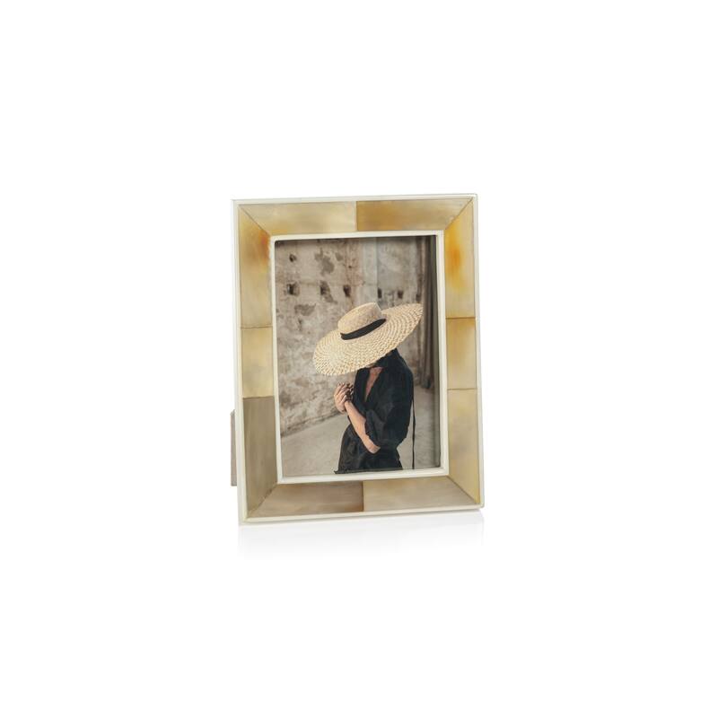 Bastia Natural Horn & Bone Photo Frame - 5" x 7"