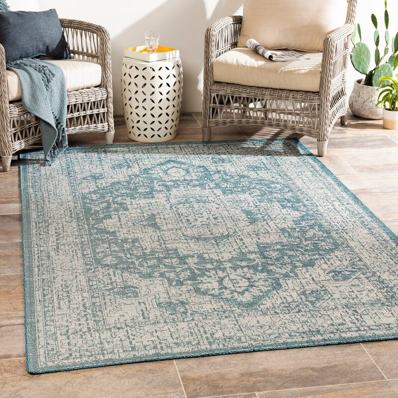 Ronald Indoor / Outdoor Medallion Area Rug