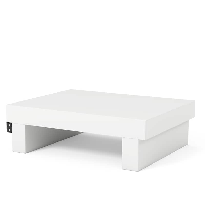 Ballingham Contemporary Wood Low Profile USB Nightstand by Strick & Bolton