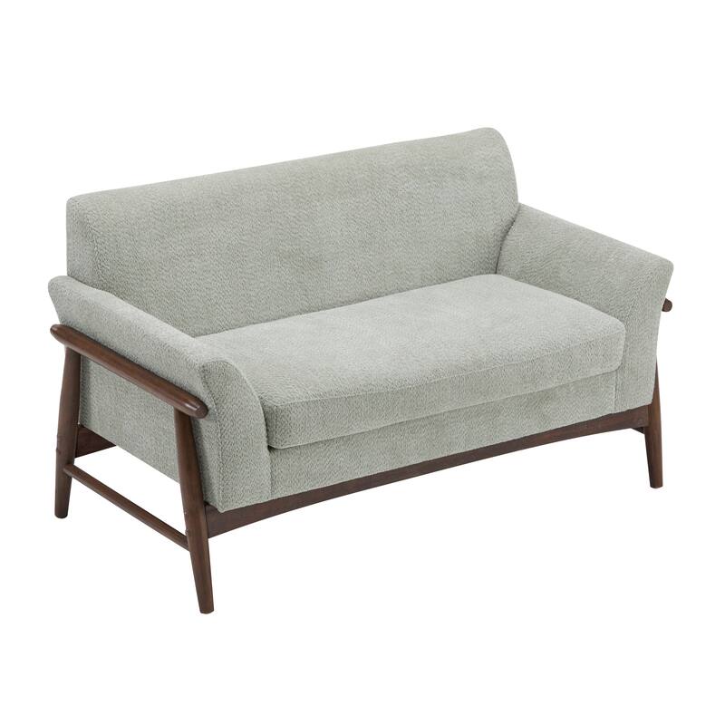 Mokena Modern Fabric Loveseat with Track Arms by Christopher Knight Home