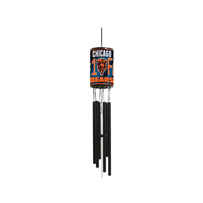 NFL Wind Chime, #1 Fan with Team Logo, Chicago Bears