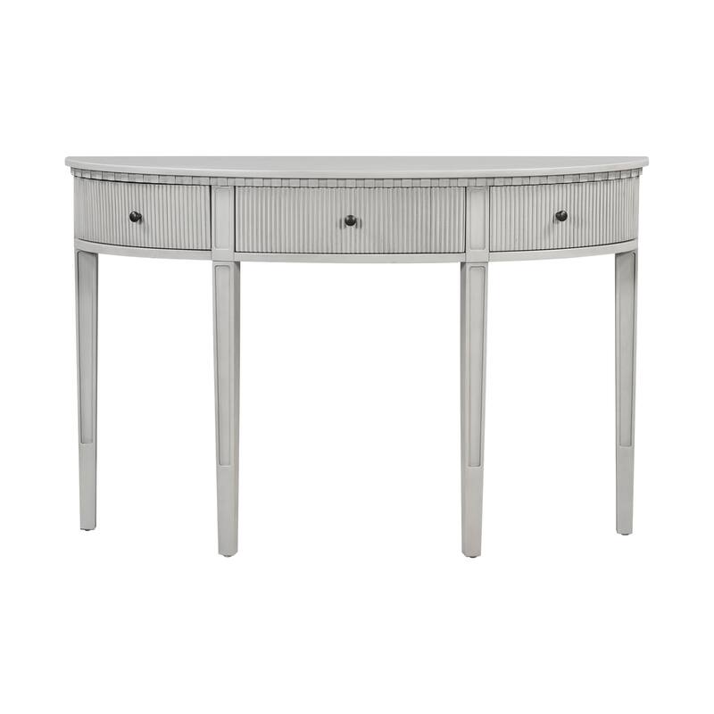 Console Table with Vertical Stripe Drawers