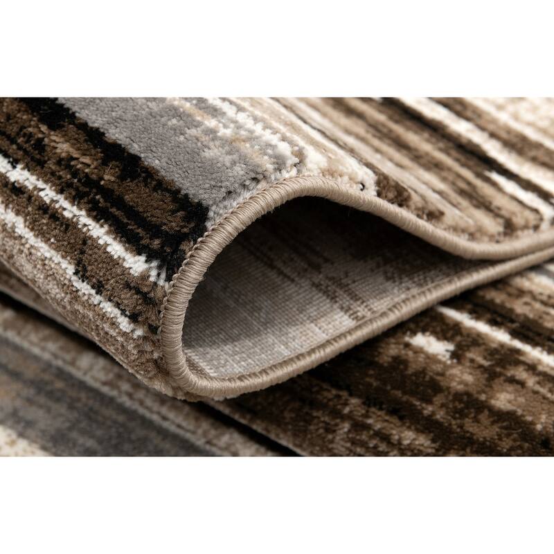 Abstract Modern Non Skid Woven Durable Area Rug - 36' X '27' X '1