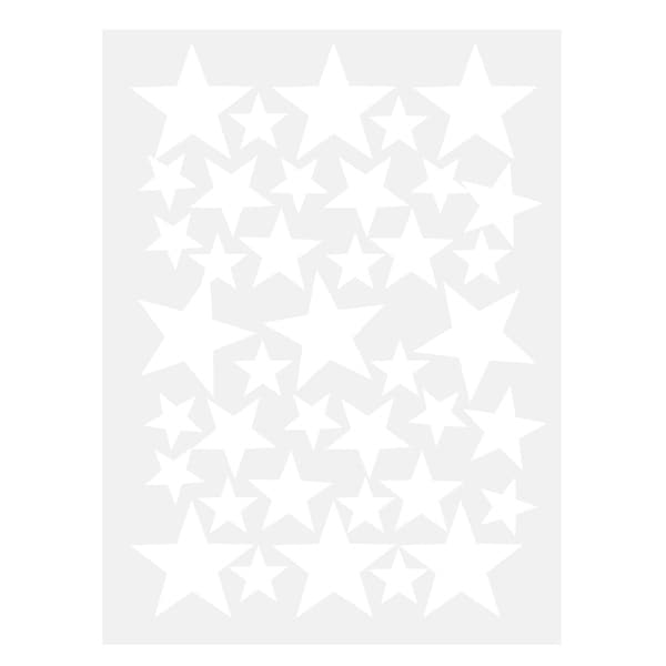 39pcs Star Pattern Wall Stickers Removable Art Decal for Living Room Bedroom