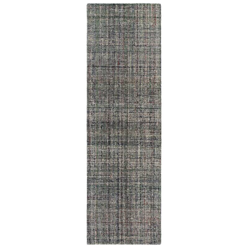 SAFAVIEH Handmade Abstract Cliff Rug - 2'3" x 8' Runner - Grey/Black
