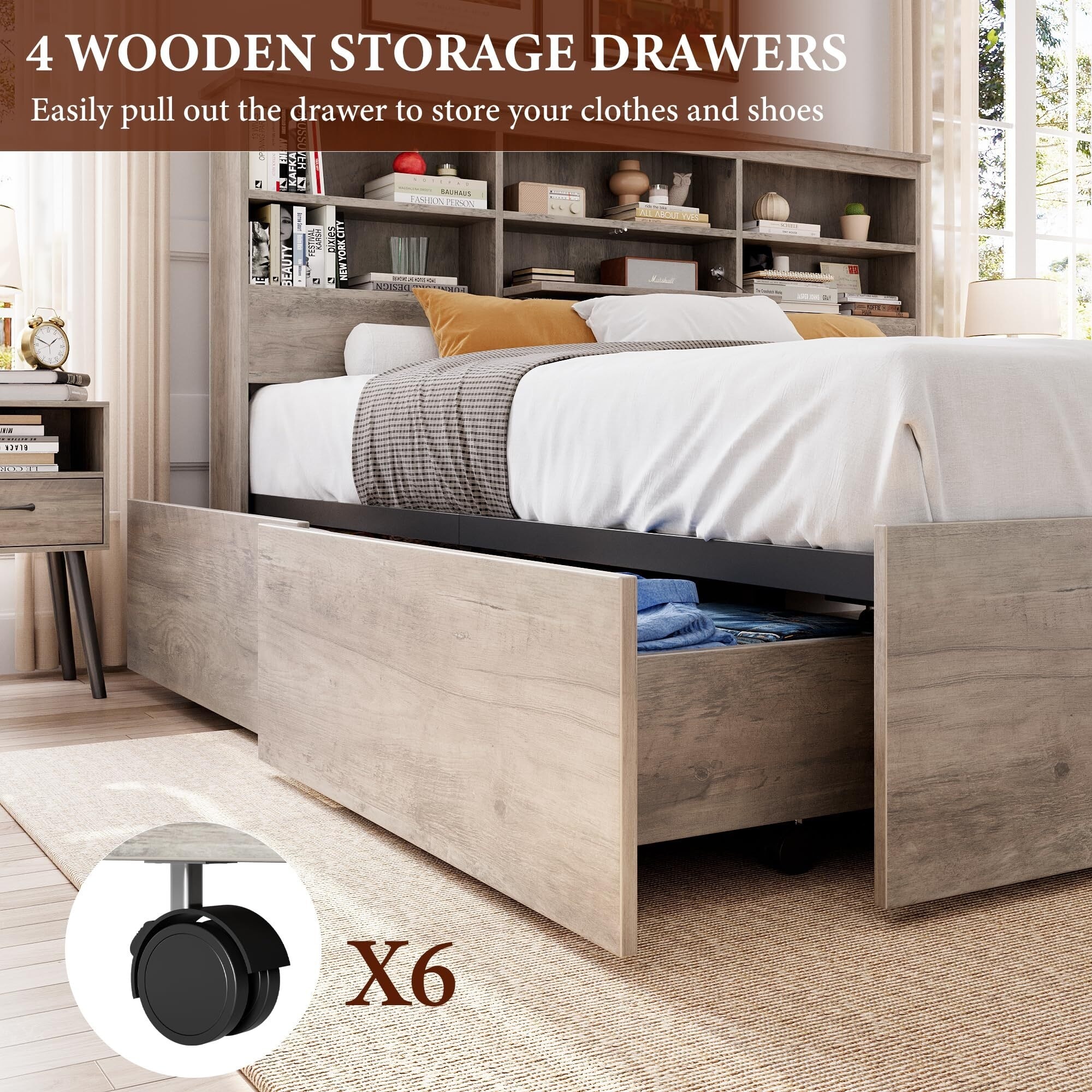 Bed frames queen in store sale