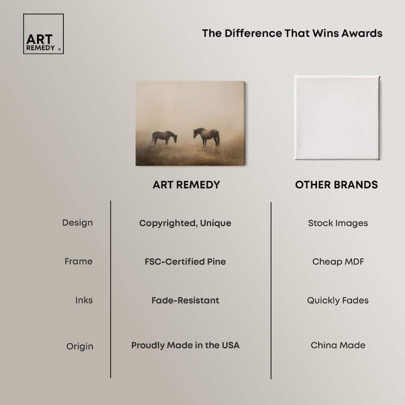 Equine Duo II Canvas by Art Remedy, Gallery Wrapped