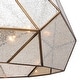 preview thumbnail 9 of 10, Euclid Mercury Glass/ Brass Mid-Century Modern Pendant Light