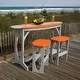 preview thumbnail 15 of 88, Shoreline Surfboard 3-Piece Bar Height Balcony Set