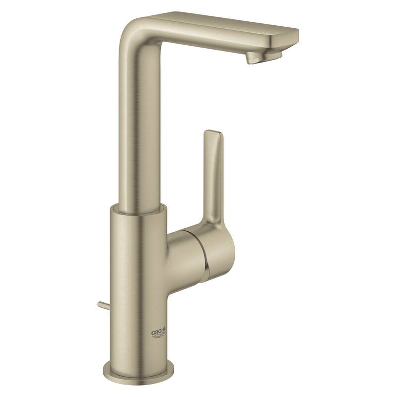 Grohe Lineare 1.2 GPM Deck Mounted L-Size Bathroom Faucet with Pop-Up - Brushed Nickel