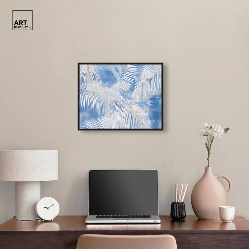Sky Palm Silhouettes Canvas by Art Remedy
