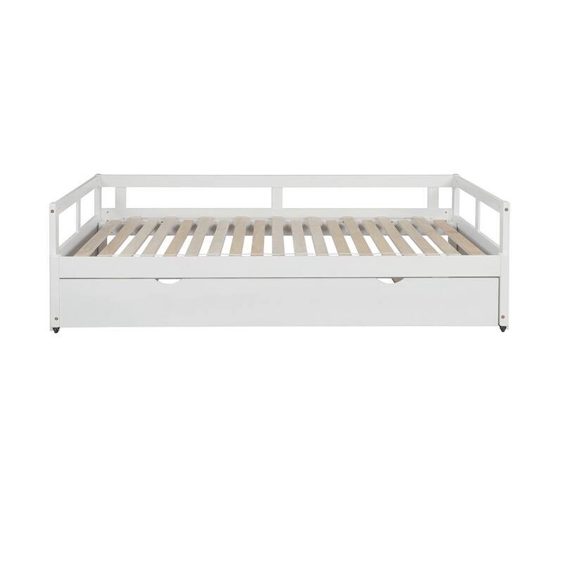 Extending Daybed with Trundle, Wooden Daybed with Trundle