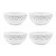 preview thumbnail 1 of 2, Mikasa Set of 4 Millie Gold Appetizer Bowls, 6 Inch - 6-in