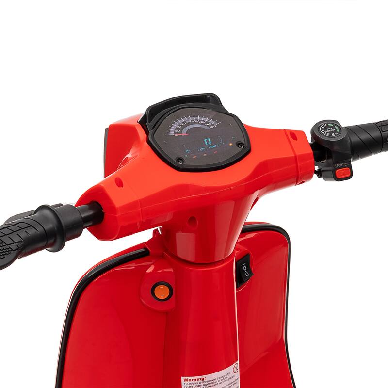 24V 250W Powerful Electric Scooter W/12" Air-Filled Tires,Hand Accelerator & Brake,Dual Rear Suspension,High/Low Speed