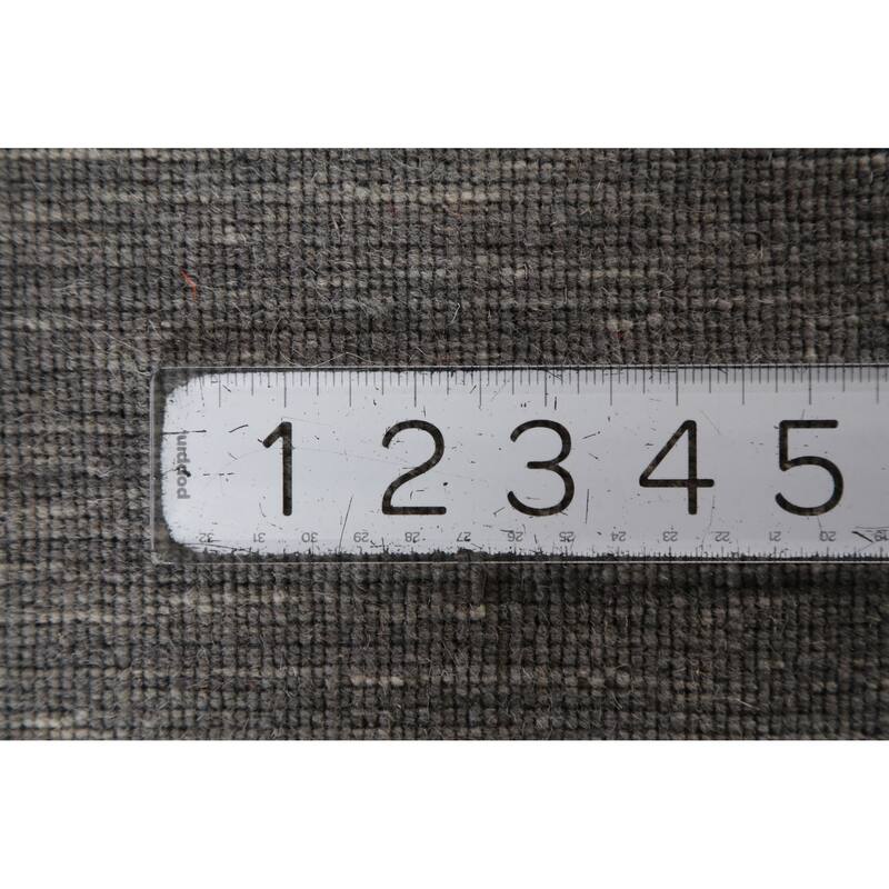 Hand Knotted Oriental 100% Wool Carpet Tribal Animal Pictorial Greys & Charcoal Gabbeh Area Rug - 4' 10'' X 3' 0''