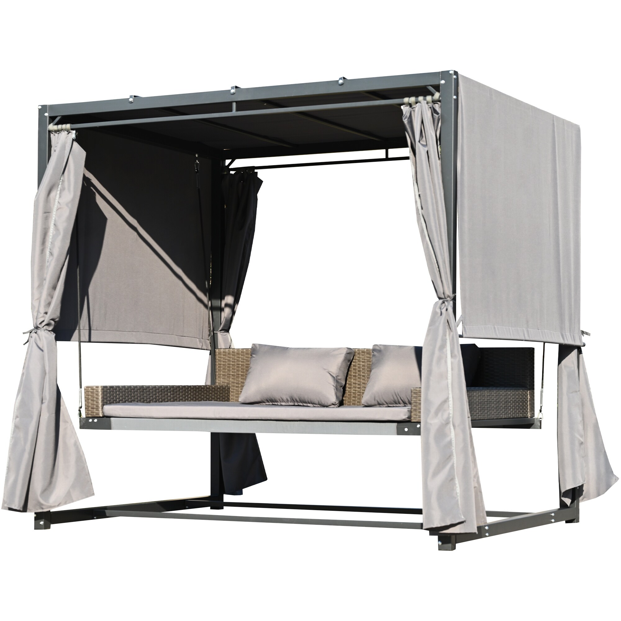 Swinging discount canopy bed
