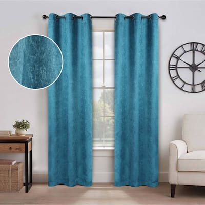 Superior Senna Washable Room Darkening Curtains, Set of 2 Panels